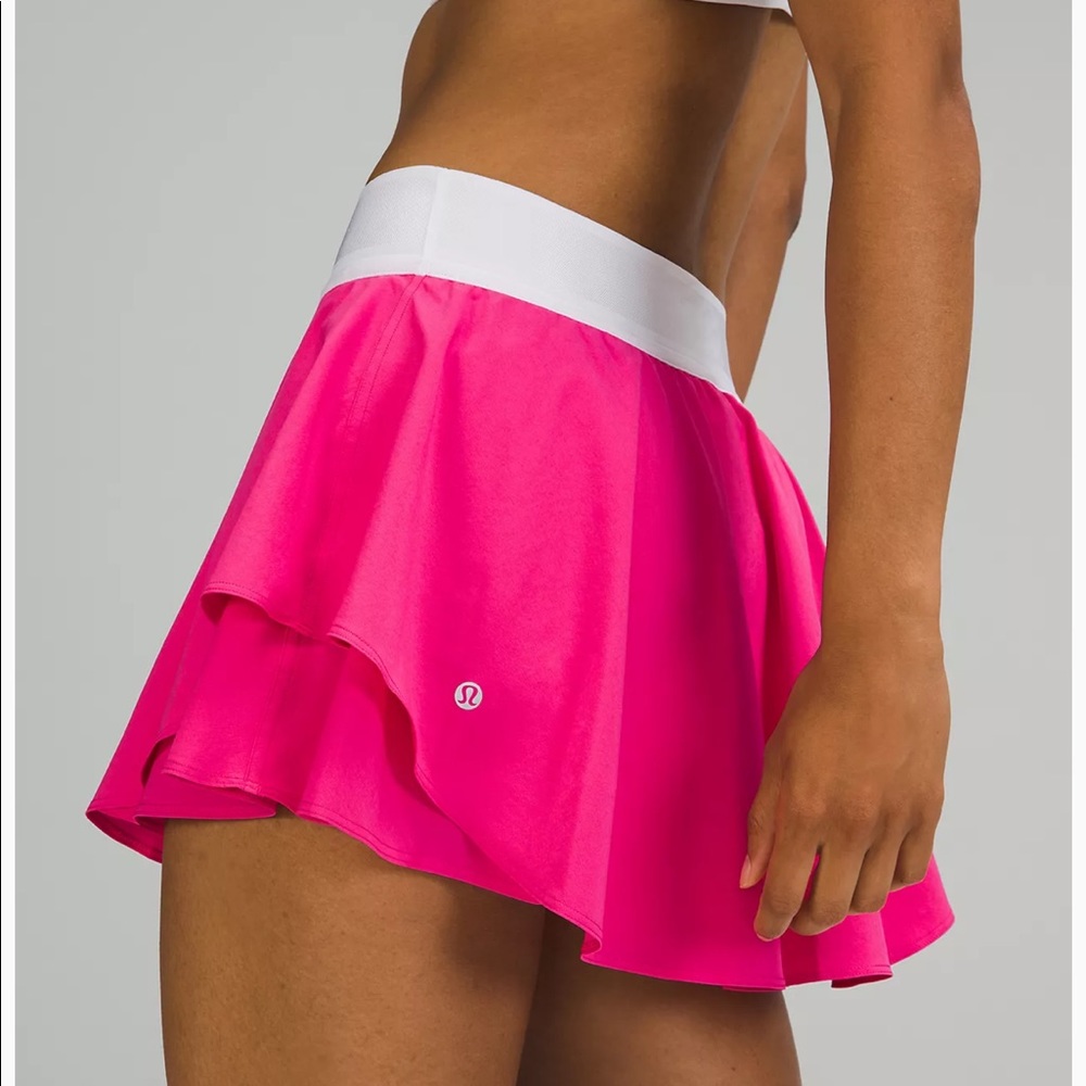 Lululemon court rival skirt sonic pink rare